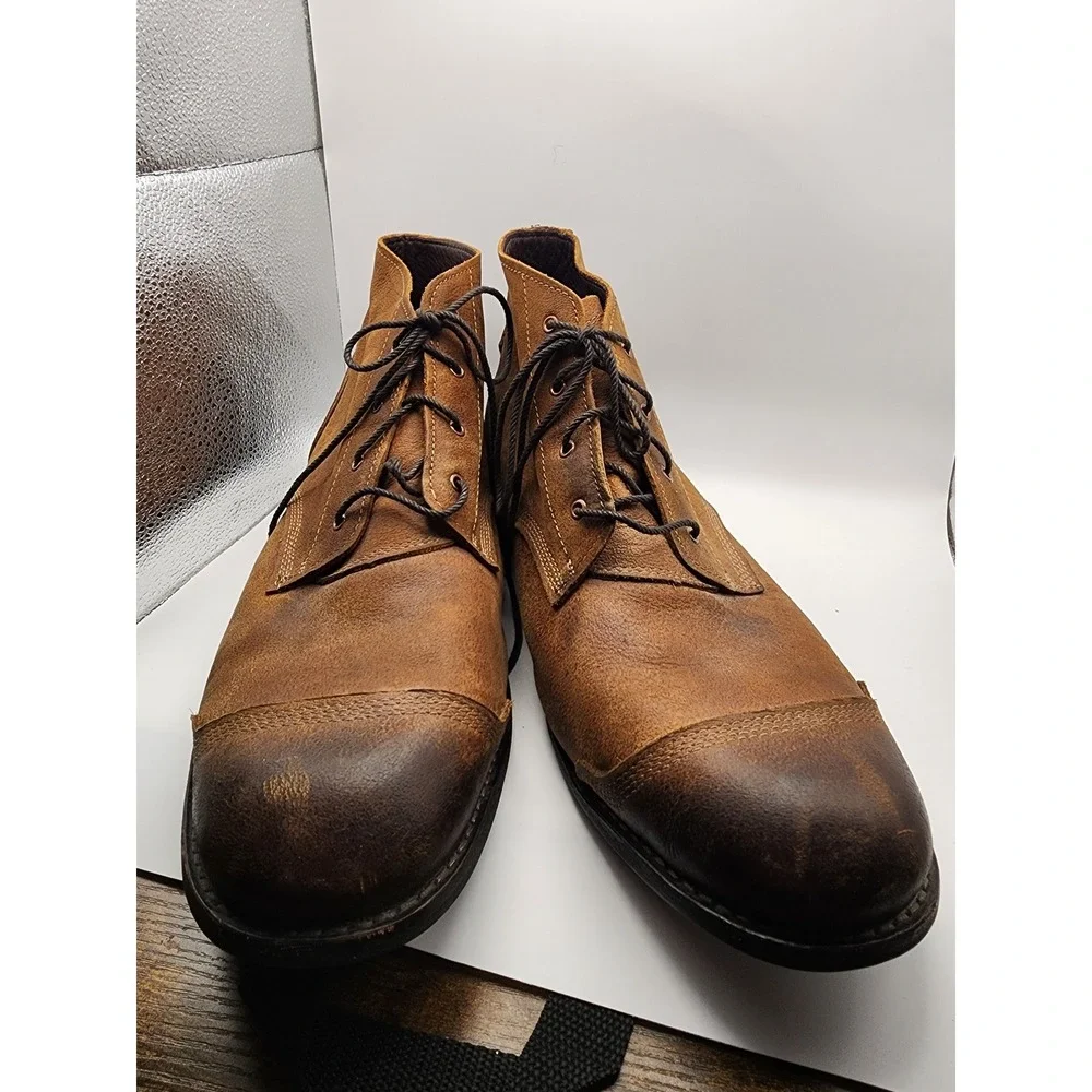 Timberland Earthkeepers Cap Toe Boot Mens 15 Brown Good Leather Chukka 5321R